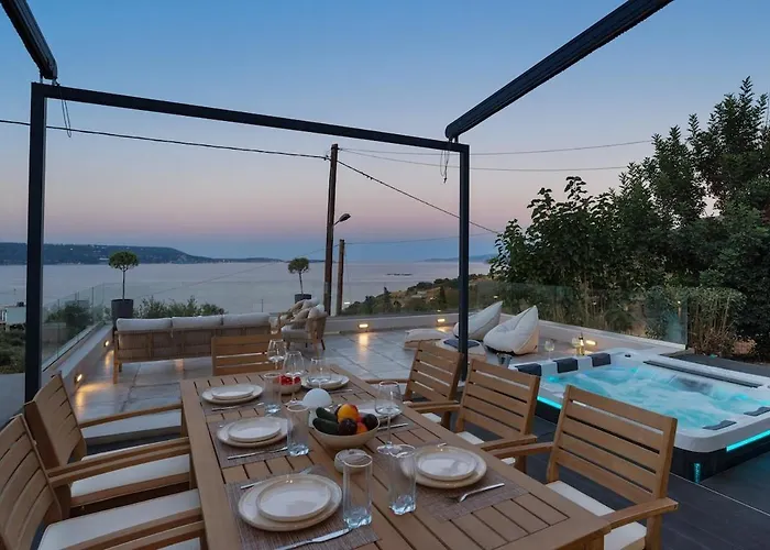 公寓 Seaview Serenity - Jacuzzi & Panoramic Views